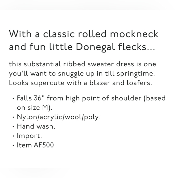 MADEWELL Sweater Dress XXS Donegal Rolled Mockneck tweed ribbed knit mini 2XS - Picture 2 of 7